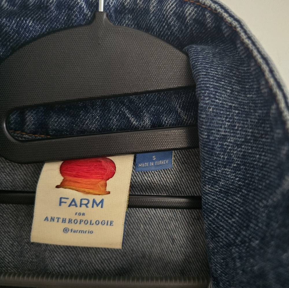 FARM Rio Crochet Denim Jacket - Picture 5 of 5